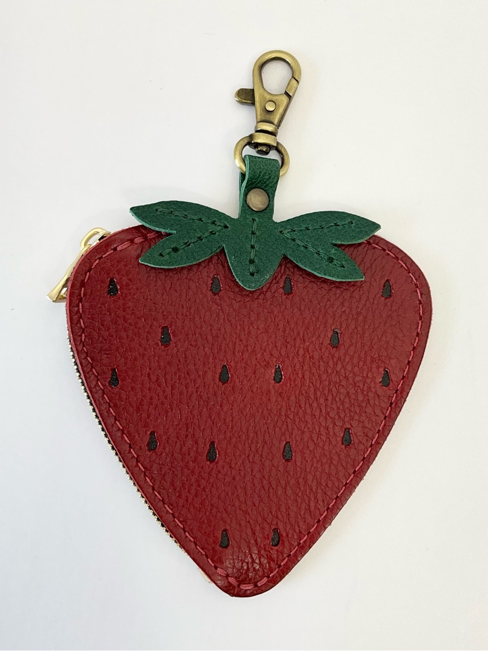 Portland Leather Fruit Pouch-Strawberry (NEW)